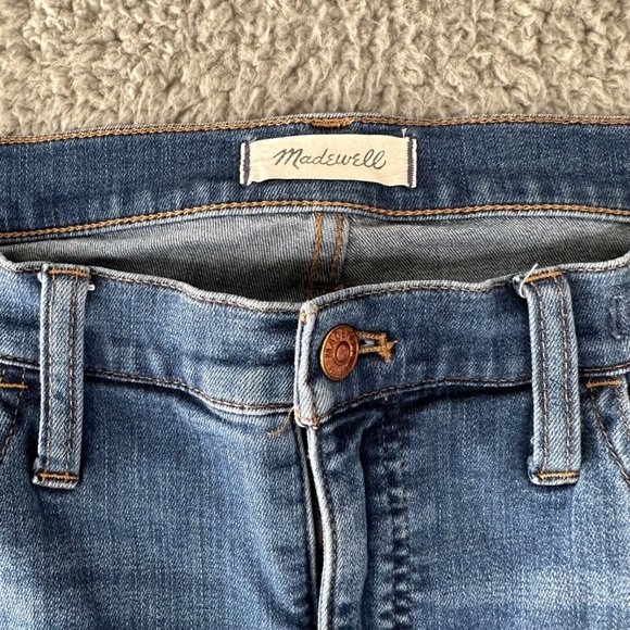 Madewell Jeans Women's 32 Blue 10" High Rise Roadtripper Tapered Breathable - Picture 4 of 16